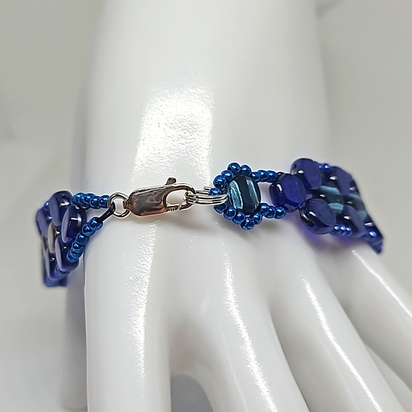 CZECH Glass One of a kind Beaded Bracelet - Picture 3 of 8
